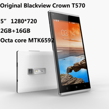  Free Earphone Blackview Crown T570 Smartphone Octa Core Android 4 4 MTK6592 2GB 16GB 5