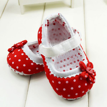 Polka Dot First Walker Baby kids Toddler Shoes infant Spring Autumn Flower Soft Sole Girl Shoes