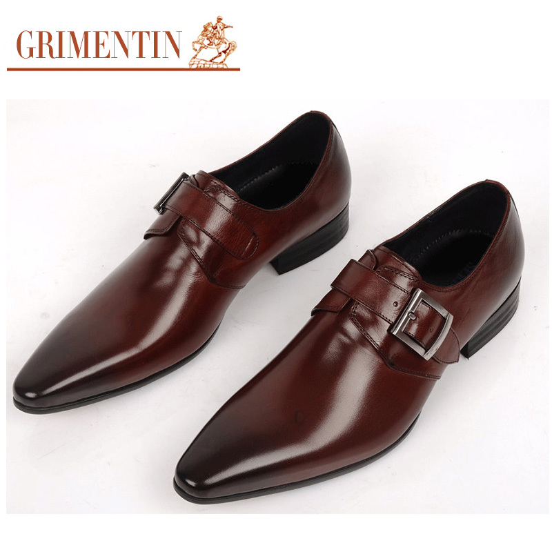... leather men casual shoes for business office basic flats size:6-10