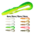 Noeby soft fishing lures 14cm 4pcs bag soft baits shads 14cm leurre souple shad for ul