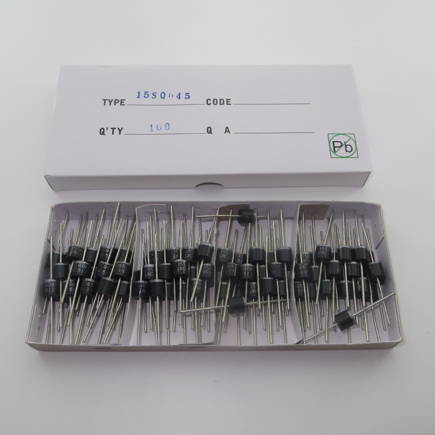 100PCS 15A 45V 15SQ045 PEC schottky barrier diodes for DIY  Solar Cells panel Junction Box diodes