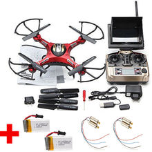Free Shipping! JJRC H8D Real-time FPV RC Quadcopter Drone W/HD Camera + 2 Battery + 4 Motors