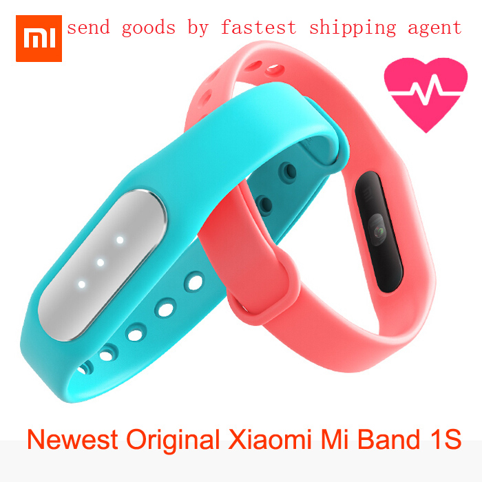 Newest Original Xiaomi Mi Band 1S featured heart rate monitor new smart wristbands for iPhone Xiaomi