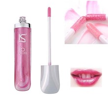 12 Colors Glitter Lip Gloss Lip Smudge Stick Lip Pencil Makeup Lipstick Lip Gloss Free Shipping