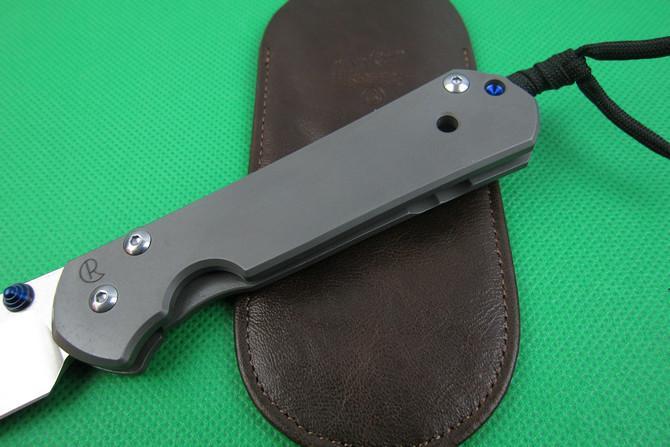 New wild Boar Chris Reeve Sebenza 21 Folding Knife KnifeD2 Blade With Stone Wash TC4 Titanium