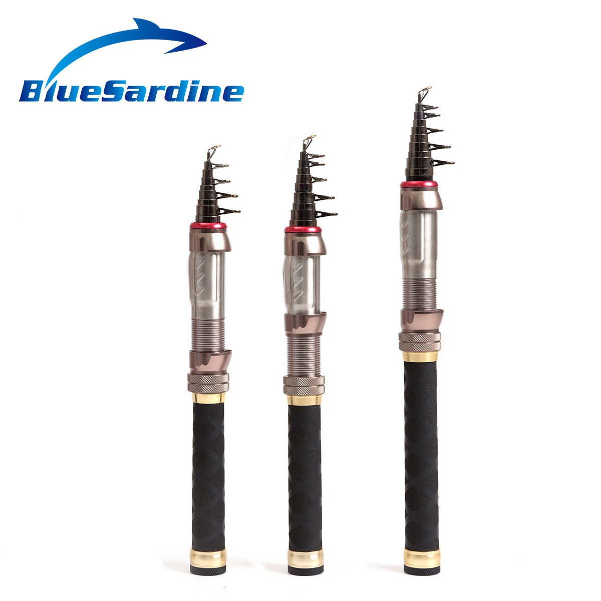 BlueSardine Spinning Fishing Rod Carbon Rods Carbon Telescopic Carp Feeder Tackle 1.8M 2.1M 2.4M