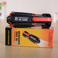 E2611 screwdriver six lights and night use either enhanced 8-in-1 Multifunction LED screwdriver tool set