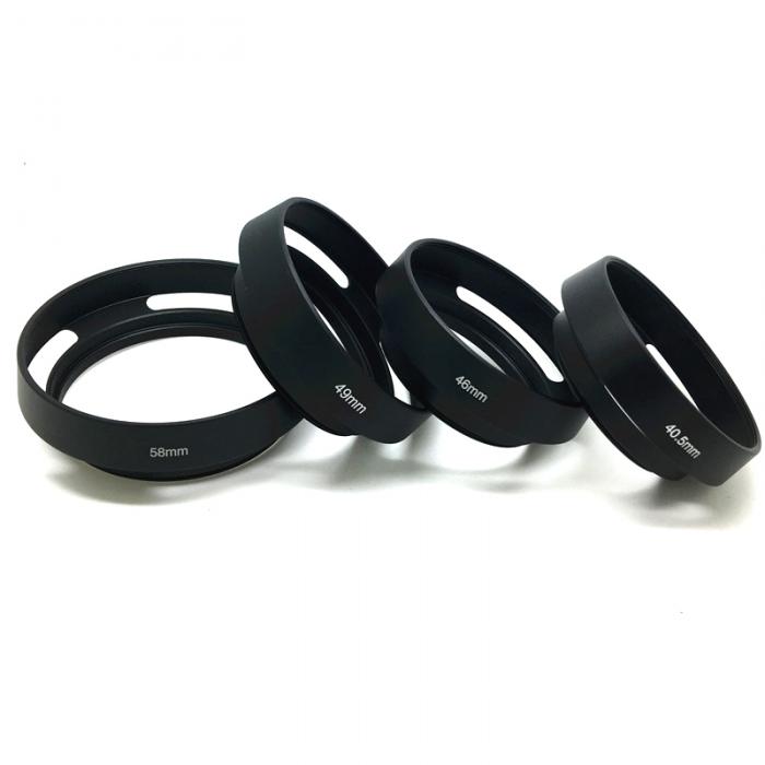 8 Sizes 3-Stage Collapsible 3 in 1 Rubber Lens Hood For Canon Nikon Pentax GD