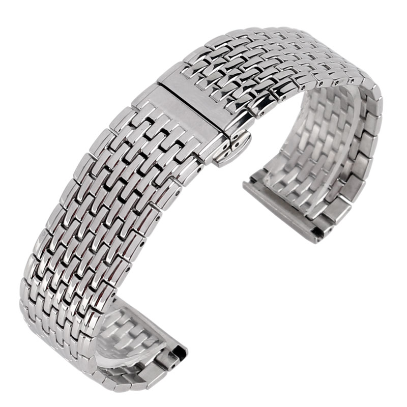 mens silver watch band