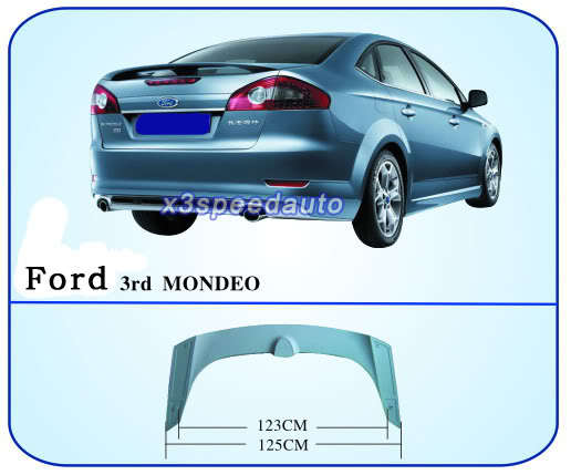 Фотография High Quality Primer Factory Style ABS Spoiler Wing For 2008 09 10 Ford Mondeo