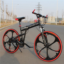 New Arrival 26 Inch 24Speed Fixed Gear Mountain Bicycle Carbon Steel One Wheel Complete Folding Bicycle Road Bike