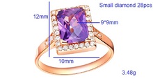 Wedding Rings Ring Ornaments of Silvers Female Silver 925 Ruby Joias Plastic for Women Opal Rose