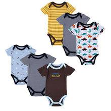 6 Pieces Lot Mother Nest Newborn Baby Bodysuit Roupas Bebes Baby Boy Layette Summer Body Bebe
