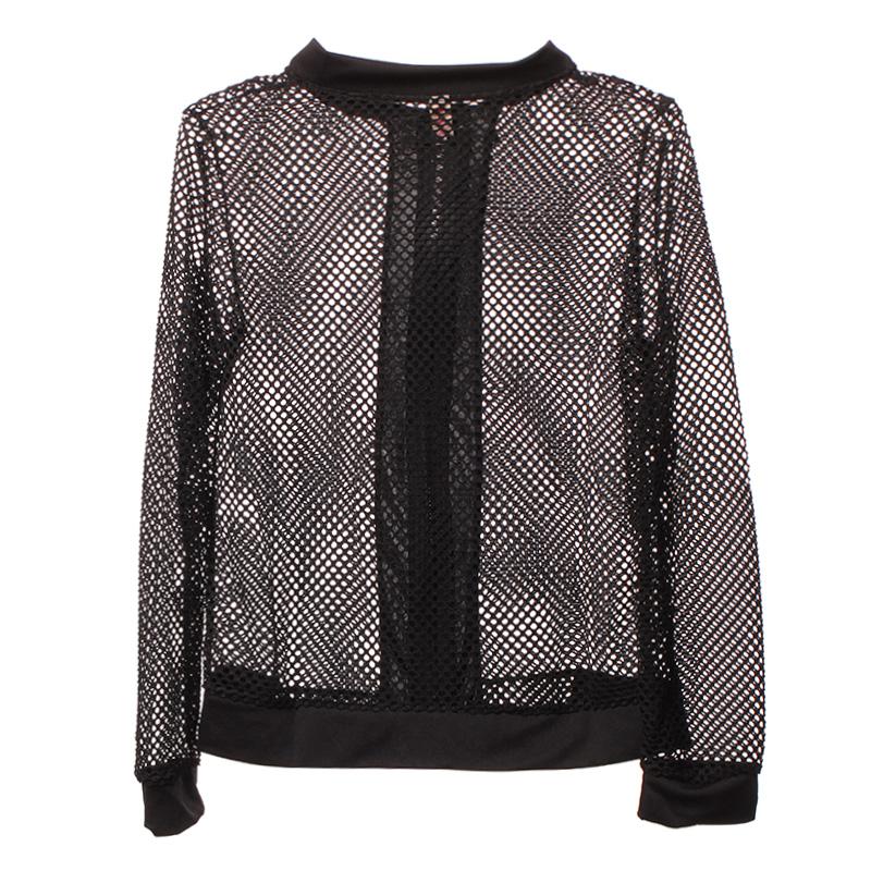 Wholesale New 2016 Summer Slim Fit Hole Mesh Net Jacket Women Korean