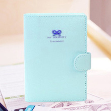 Fashion Bowknot Crown Buckles E-Passport Protect Cover Passport Case Holder 1pc
