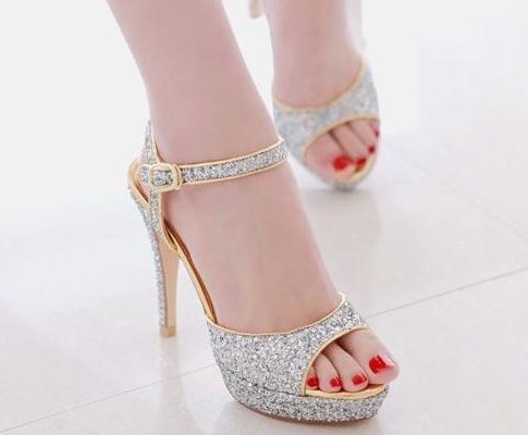 High Heel Sandals With Ankle Strap