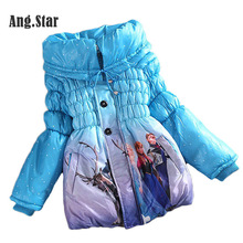 Christmas Girls’ Winter Cute Hoodies Coat Children’s Korean Parkas Fashion Kids Girl Coats Jacket Cotton Padded Clothes 5colors