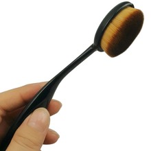 1Pcs Power Makeup Brush Beauty Oval Cream Puff Cosmetic Toothbrush-shaped foundation brush Blend Tools Free Shipping