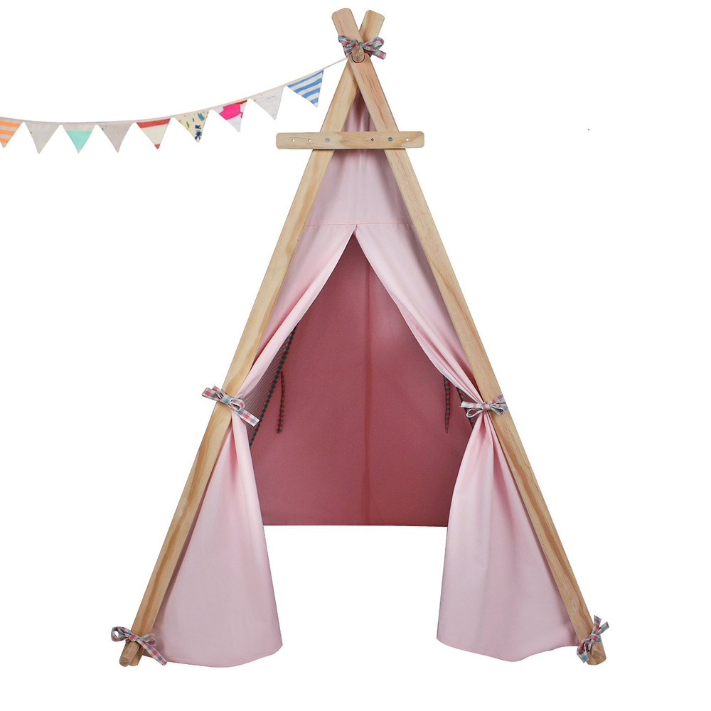 pink indoor tent