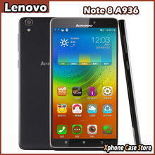 4G Original Lenovo Note 8 A936 8GB 1GB 6 Android 4 4 SmartPhone MTK6752 Octa Core