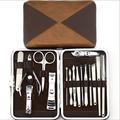 16pc Nail Art Tool Manicure Kit Pedicure Set Nail Clipper Trimmer Scissor with Case for A