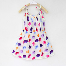 2016 New Floral Dress Girlsd Children Suspenders Summer Chiffon Dresses Girl Dress Party Children’s Clothing Baby Clothes