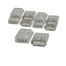 Shopping Time 10 Pcs Straight Solder Type USB A Female Plug Jack Connector