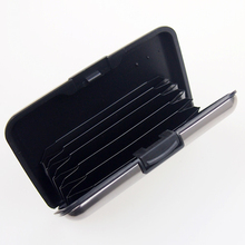 New Sets Business ID Credit Card Holder Wallet Pocket Case Aluminum Metal Shiny Side Anti RFID