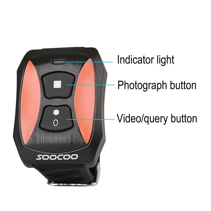 SOOCOO S70 Action Camera watch remone control