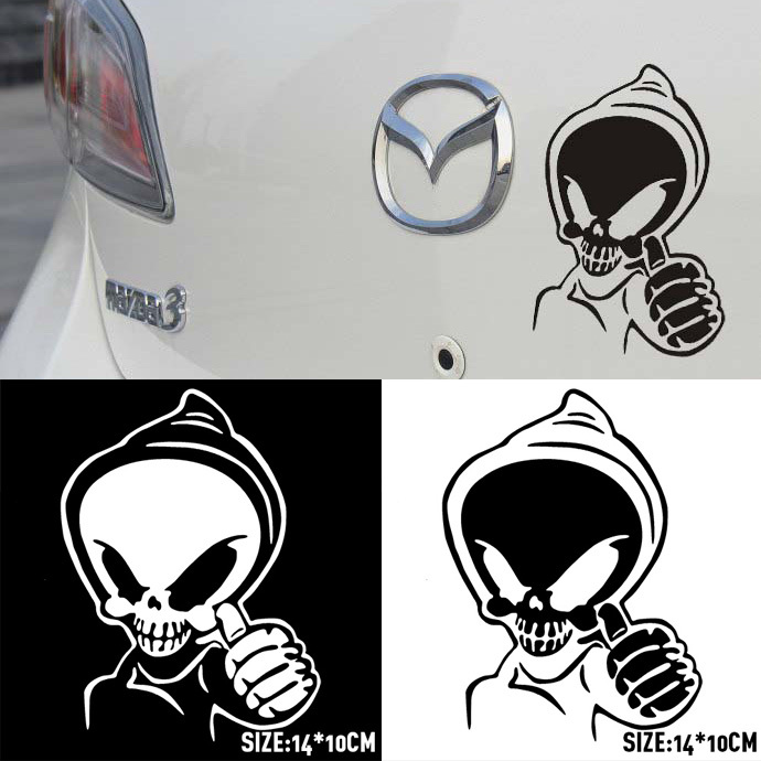 Buy 2 Colors Ghost Rider Ghost Skull Funny Bumper Sticker Provocateurs Car 