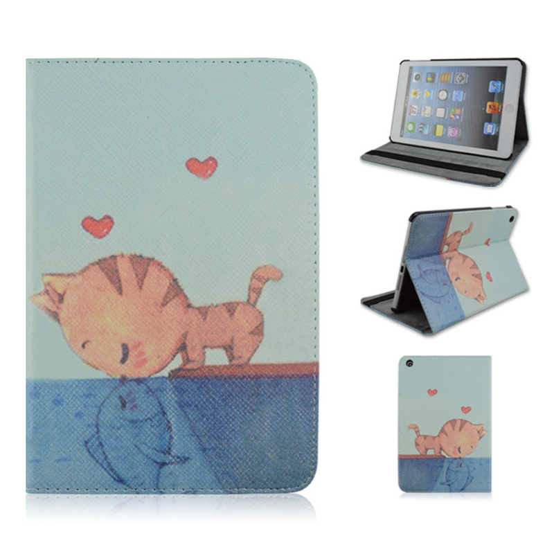   PU Pad Cover with Cute Cat    ipad 2/3/4