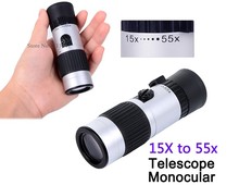 New 15x 55x Binoculars Mini Telescope Adjustable Monocular Zoom Pocket Scope Sports Outdoors Night Vision Hunting