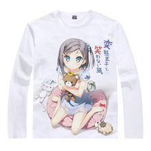 The “Hentai” Prince and the Stony Cat anime sports t-shirt Tsukiko Tsutsukakushi Long-sleeve shirt Cosplay Costumes clothing