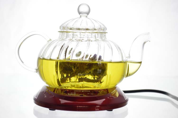 2013 new heat resistant glass tea set tea pot pumpkin pot flowers