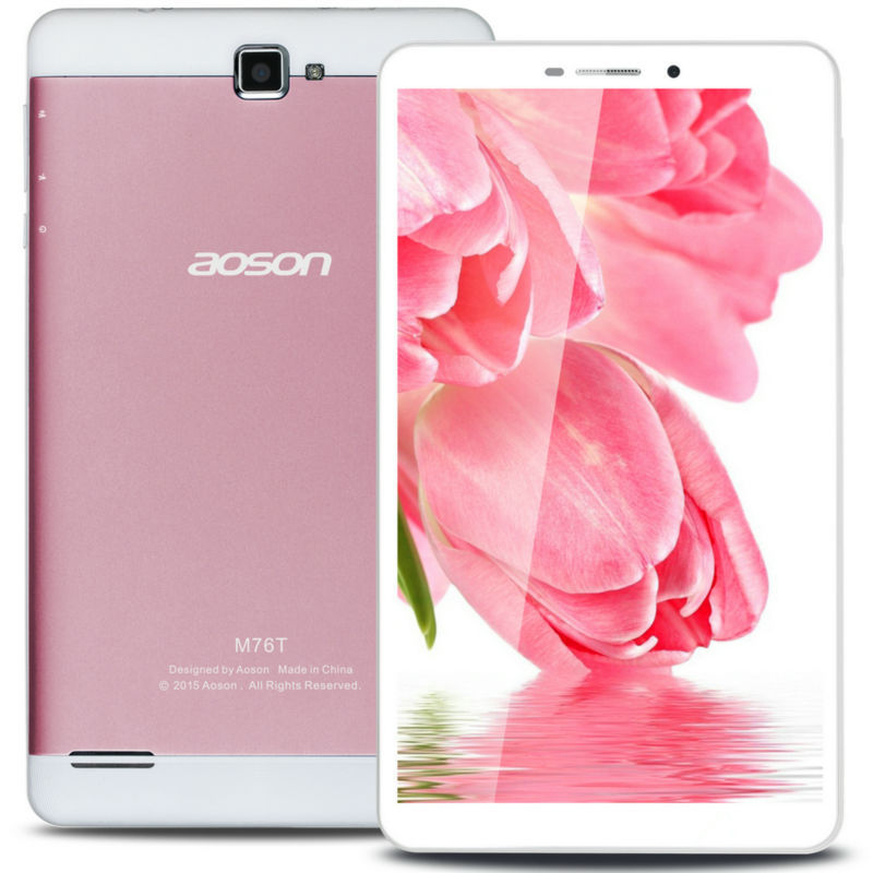 Pink 7 Android Tablet PC Original Aoson M76T MTK8392 Octa Core 3G Tablets 2GB RAM 16GB