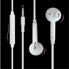 3.5mm headset earphone with mic Wire earphones and headphone Silicone earmuffs headset Suitable phone mp3 / 4 Free shipping