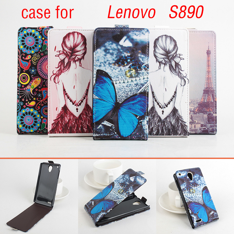 Luxury High Quality Pattern Leather Colorful flip updown Case for lenovo s890 s 890 smartphone phone