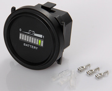 Free shipping RL BI002 Round LED Battery Indicator 12v 24v 36v 48v 72v RV S Golf