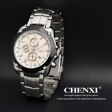 Envío gratis nuevo lujo marca de relojes de cuarzo analógico correa de acero inoxidable Band moda hombre reloj deportivo con Logo