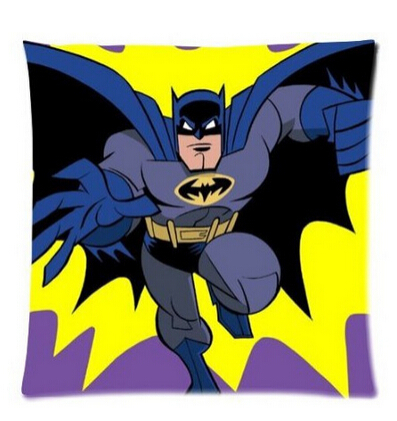 Flying Batman Cartoon Bed Setting 45X45 cm Throw Pillow Cases Free ...