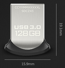 Usb 3.0 -  Sandisk  Fit CZ43 128 gb smart  Usb