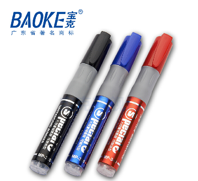 Baok Baoke whiteboard pen ink can be added Baoke MP340 direct liquid bulk erasable whiteboard pen easy to wipe type