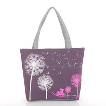 2016 hot sale women canvas bag cartoon printing shoulder bag big casual tote fashion handbag shopping bag single handle Y118