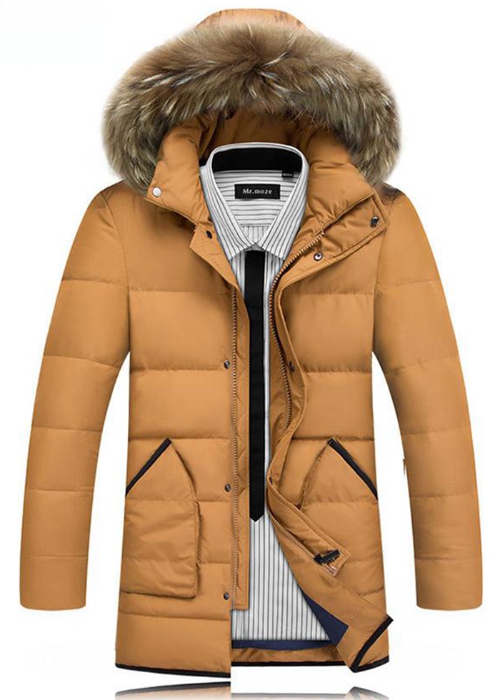 2016New BRAND Down Jacket Winter Jacket Men Coat White Duck Long Thicken Outwear Hooded Men's Parka Big Size Outdoor Windcheater