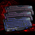 LED Backlight USB Wired Multimedia PC Gaming Crack Keyboard Adjustable the backlight brightness cooling gaming keyboard