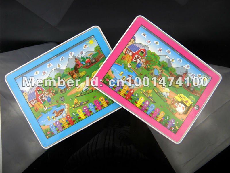 Free Shipping Y Pad Table Farm educational toys for children ,Pink and Blue Mixed,Y Pads with Music and Led Light,6PCS/Lot