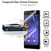 Super Clear Tempered Glass Film for Sony Xperia Z2 D6502 6503 Ultra-thin 2.5D 100% Brand new Premium Screen Protector L50 L50W