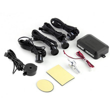 4 Sensors Buzzer 22mm Car Parking Sensor Kit Reverse Backup Radar Sound Alert Indicator Probe System 12V 7 Colors Free Shipping