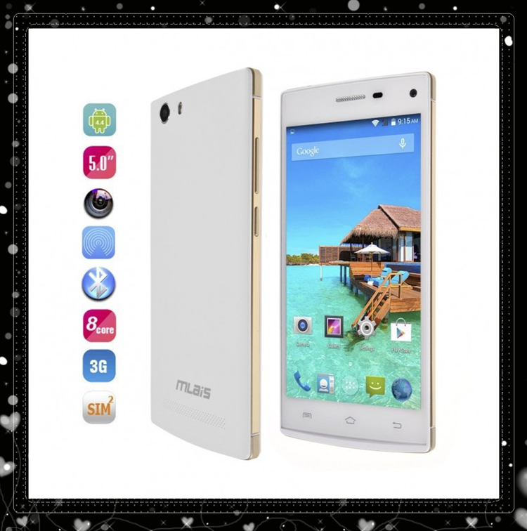 5 0 inch MLais M9 Smartphone Android 4 4 MTK6592 Octa Core mobile phone 1GB 8GB