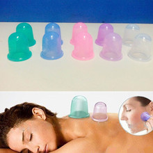 2Pcs Lot Hot Health care small body cups anti cellulite vacuum silicone massage cupping cups
